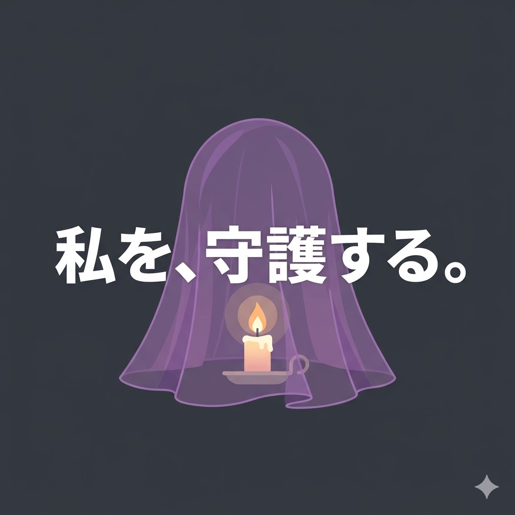 風に揺れる薄紫のシアー素材と、その中で静かに灯るキャンドルの光。