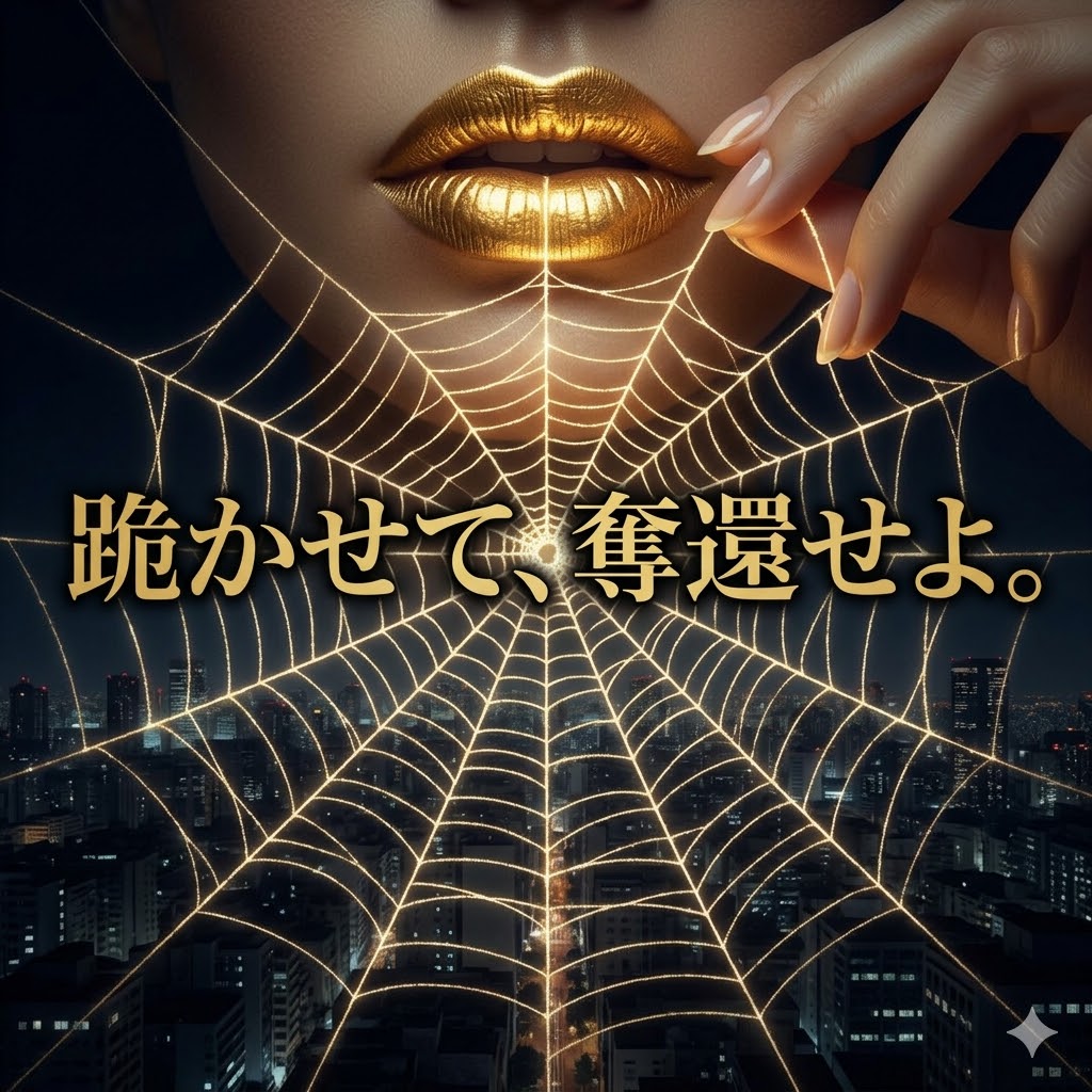 黄金の光を紡ぐ指先と唇。支配を象徴するステンドグラス。