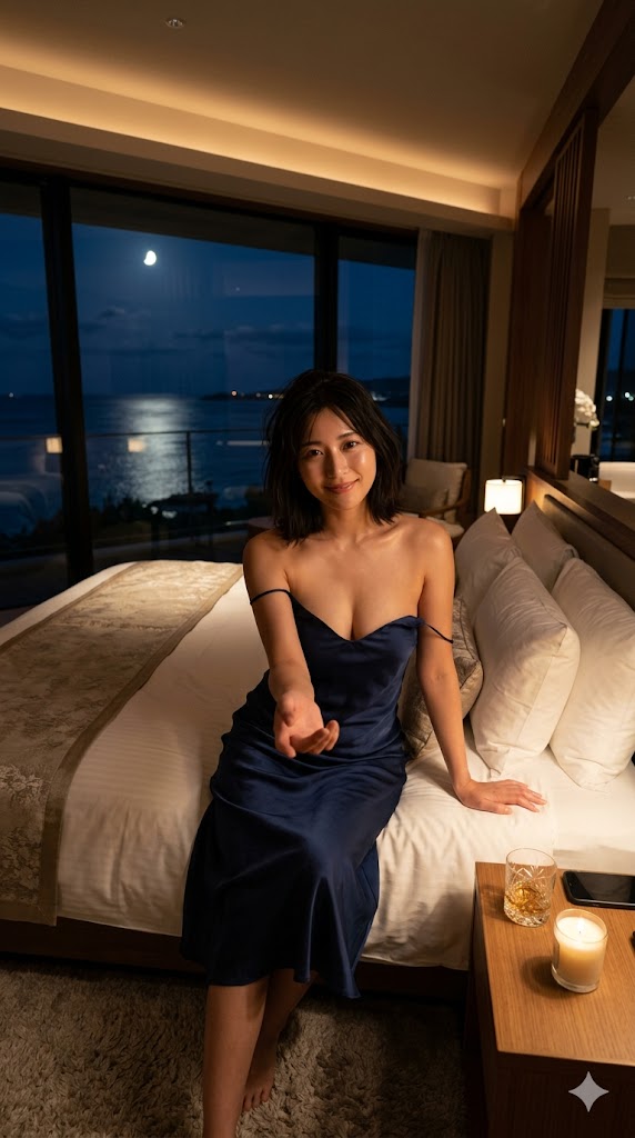 リゾートエクスプレス イメージビジュアル（スイートルームと女性）