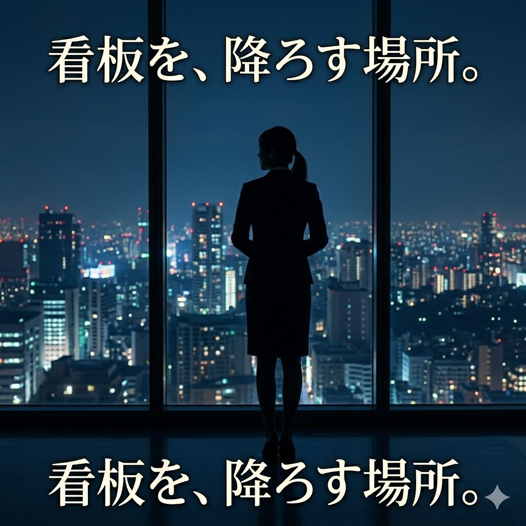 看板を降ろす場所