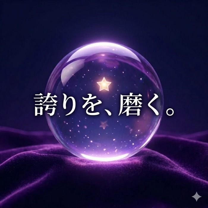 ベルベットの上に置かれた、星が輝くクリスタル球体。