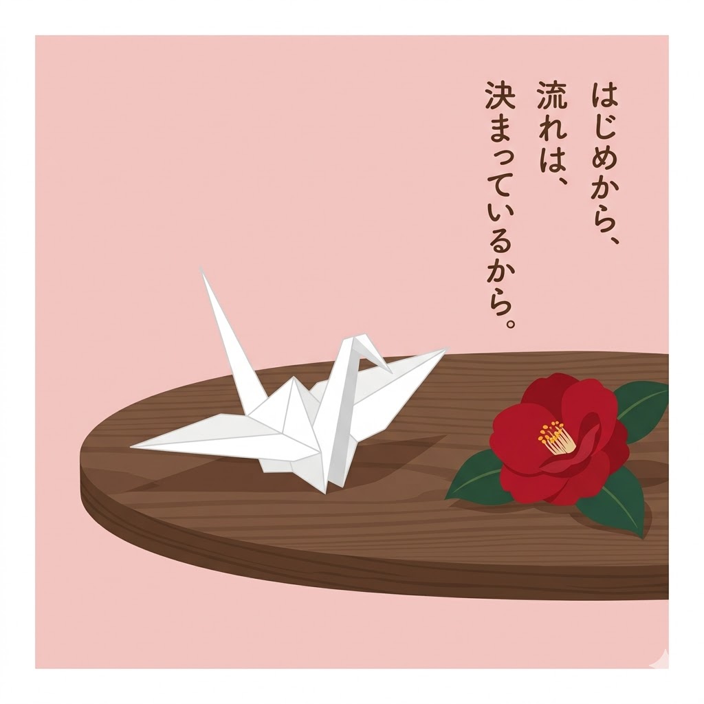 はじめから、流れは、決まっているから。