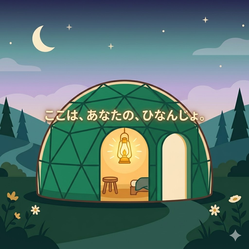 ここは、あなたの、ひなんじょ。
