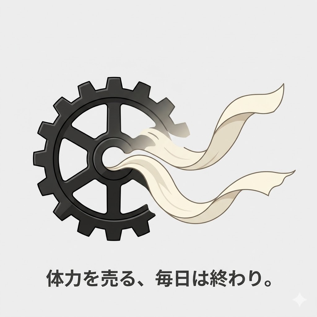 身体を削る毎日は、もう終わり。これからは「知恵」で稼ぐ時代。