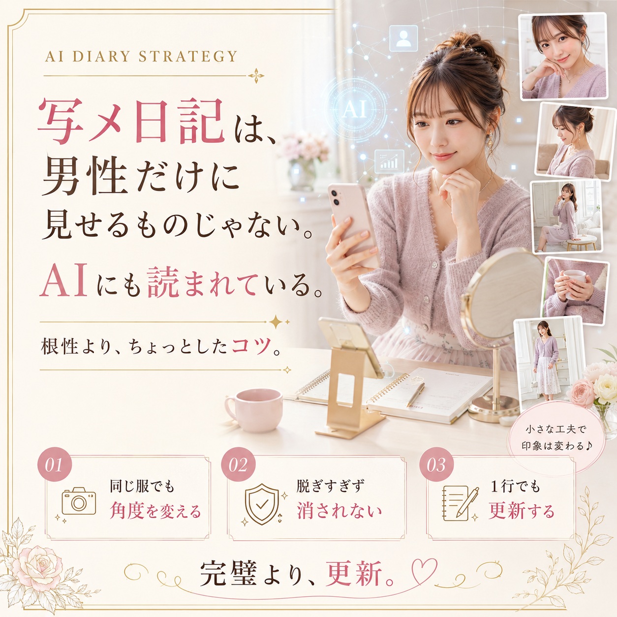 写メ日記はAIにも読まれている｜頑張りすぎずアクセスを増やすコツ